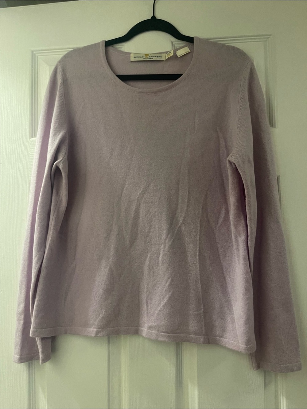Berkley Cashmere 100% Pure Cashmere Sweater Lavender Lilac XL
